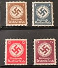 Nazi German Third Reich Swastika Nsdap Govt Official Stamp Lot X 8 Mnh Ww2 Wwii