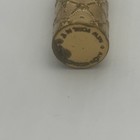 Avon Product Inc   Vintage Gold Tone Textured Lipstick Tube Holder 