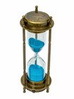 Antique Vintage Maritime Brass 5 Minute Sand Timer Nautical Hourglass Art Decor