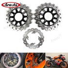 Front Rear Brake Rotor Disc With Mounting Bolts Fit Honda Cbr1000rr 2008-2016