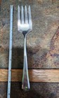       antique C1917 Lincoln Pattern Silverplated Meat      Serving Fork Mono R