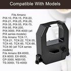  2 Pack  Replacement Ribbon Fits Amano Pix And Tcx Time 22 Millimeters  Black 