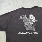 Vtg Panavision T Shirt Mens 3xl Black Movie Film Camera Graphic Hanes Crewneck