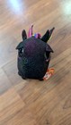 Ty Beanie Boos Anora Black Rainbow Dragon 5 5  Stuffed Animal Birth Aug 28 Goth 