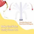 Replacement Gas Can Spouts Improved Design Flexible Pour Nozzle For White 