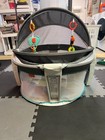 Fisher-price On-the-go Baby Dome Portable Infant Bassinet W  Toys Gray Teal