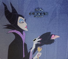Coach X Disney Sleeping Beauty Maleficent Box Bag Purse Small Purple Black Cc376
