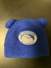 Canada Goose Unisex Bear Ears Beanie Knitted Hat For Baby One Size Blue