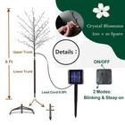 Led Solar Lighted Cherry Blossom Tree 6ft Light Up Cherry Tree Outdoor