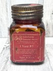 Antique Bauer Black Gauze Jar Amber Glass Medical Label Chicago Apothecary Rare