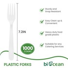 Plastic Forks 1000 Count Extra Heavy Duty Disposable Fork Bulk Plastic Forks    