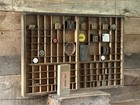 Vintage French Wooden Letterpress Printers Tray