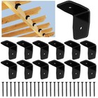 Pcs Black Pergola Hardware Rafter Clips Galvanized Steel Rafter 2 Inch 12