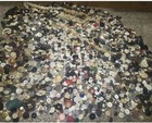 Huge Lot Of Vintage Buttons 10  Lbs Various Sizes Colors Materials