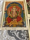 Vintage 1950s Lithograph Prints  Lot  Of 5 Hindu Gods Retro Art Numbered 5    X 7   