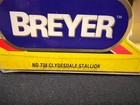Breyer Traditional Model Horse Clydesdale Stallion No  738     Box Not Perfect