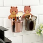 Home Bathroom Toothbrush Holder Wall Mount Suction Cup Toothpaste Storage W_sh