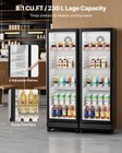 Vevor Commercial Merchandiser Refrigerator 8 1 Cu ft Glass Door Beverage