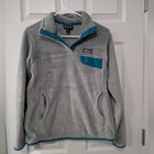 Patagonia  Women s M  Re-tool  T-snap Pullover  Gray teal  Outdoor Hiking Wear