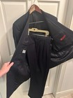 Men s Lancio 2 Piece Suit Double Breasted 42r 32w29i In Navy