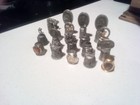 Lot Of 16 Pewter Vintage  Thimbles