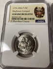 Mayflower Compact Quarter For 2 Ngc Gem Unc 1776-2026 America Anniversary 250