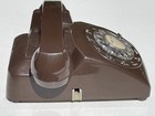 Itt stromberg Carlson Vintage Rotary Desktop Phone Brown No Cords