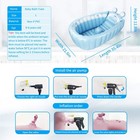 Inflatable Baby Bathtub newborn To Toddler Bath Tub With Built-in Air Pump po   