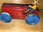 Marx Tractor Tin Wind-up Toy With Driver 1930s Vintage