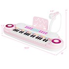 Topbuy 37 Keys Electronic Musical Instrument Kids Piano Toy W  Microphone