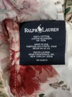 Vtg Set Of 3 Ralph Lauren Petticoat Floral White   Red Standard Pillow Shams