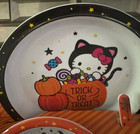 Hello Kitty Halloween Black Cat 5-piece Dinnerware Set New Sanrio Faboolous