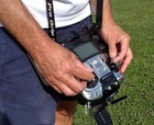 Pro Grip Rc Transmitter Tray Adjustable Aluminum W  Strap Silver