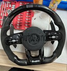 Led Carbon Fiber Steering Wheel Fit Mercedes-benz Amg Gle Gt E63 C220 W205 2010 