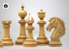 The Camelot Series Artisan Chess Pieces -triple Weighted Bud Rosewood- 4 4  King