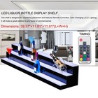 Led Lighted Liquor Bottle Display Shelf 3 Tiers Bar Shelves For Liquor Bottles