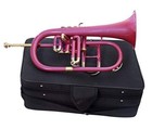Professional Flugel 4v Pink  Brass Expert s Choice With Hard Case   Mp
