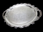 Wallace La Reine Silver Plate 22  X 15  Butler serving Tray    1100-2- Engraved
