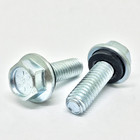  100 Pieces  5 16-18x1 Grade 8 Hex Flange Grain Bin Bolts Screws Rubber Washer U