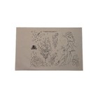 Lot Of 4 Traditional Style Tattoo Flash Sheets 12 5 x9 5 