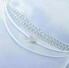 Women Double Ankle Bracelet Silver Anklet Foot Jewelry Girl s Beach Chain Us