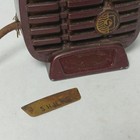 Vintage Shure Microphone Burgundy Model 710a Chicago Made In Usa