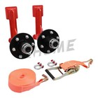 2pack Shipping Container Wheels 6x5 5 Lug Wheels Kit With Ratchet Strap New