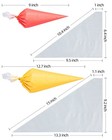 200pcs Disposable Piping Bags 16 Inch 12 Inch Pastry Bags Royal Icing Bags Ti   