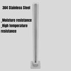 Square Glass Railing Post     304 Stainless Steel With Easy Installation Slots