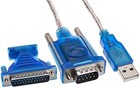 Axgear New Usb 2 0 To Rs232 Com Port 9 Pin Serial Db25 Db9 Adapter Cable    