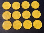  1967 Kellogg s Monkees Coins Yellow Complete Set  12  Clean Backs Nmt 