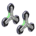 2pc Tri 6 Wheels Black Shopping Trolley Folding Stair Climbing Grocery Cart Hot