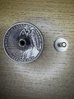 1925 Stone Mountain Half Dollar Silver Coin Button Vintage Altered Jewelry