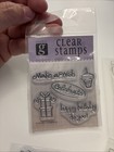 Clear Stamp Lot 9 Sets Mix Of New And Used  2 Clear Acrylic Blocks